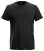 Front view of the Snickers U2502 Classic Work T-Shirt in black made from 100% cotton