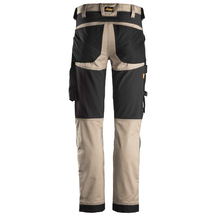 Snickers Workwear 6341 AllroundWork Stretch Trousers | Khaki/Black