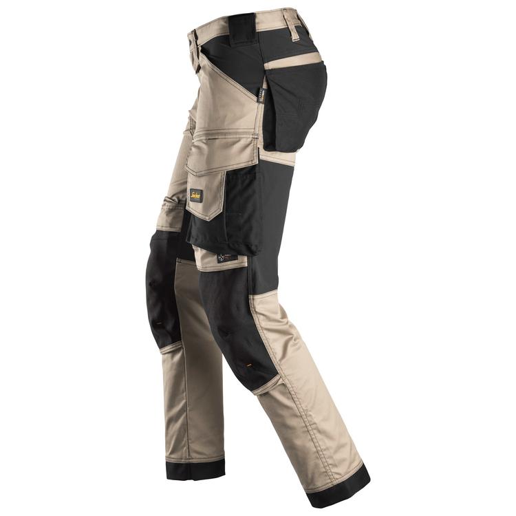 Snickers Workwear 6341 AllroundWork Stretch Trousers | Khaki/Black