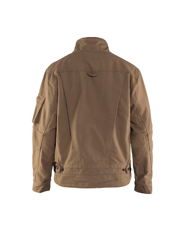 Brown jacket on a white background