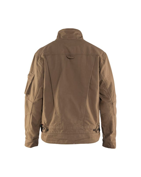Brown jacket on a white background