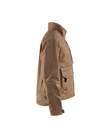 Khaki jacket on a white background