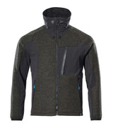 MASCOT 17105-309 full zip knitted jacket in a modern close fit with windproof membrane