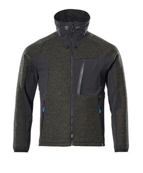 MASCOT 17105-309 full zip knitted jacket in a modern close fit with windproof membrane
