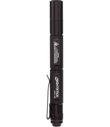 Close-up of the 365nm Ultraviolet LED lens on the NightStick MTU-106, optimized for forensic and leak detection.