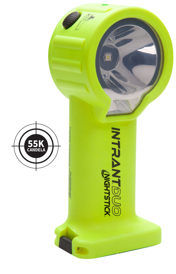 Nightstick INTRANT® DUO Turbo Intrinsically Safe Dual-Light Angle Light | 3 AA Green