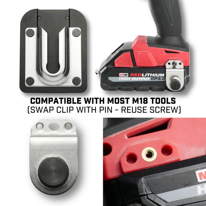 Holstery PinPal Pro 6050 | Universal Gravity Lock Holster | Milwaukee 18v Kit