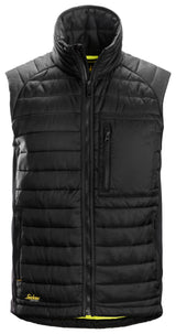 Front view of Snickers U4512 AllroundWork 37.5 Insulator Vest in a streamlined fit
