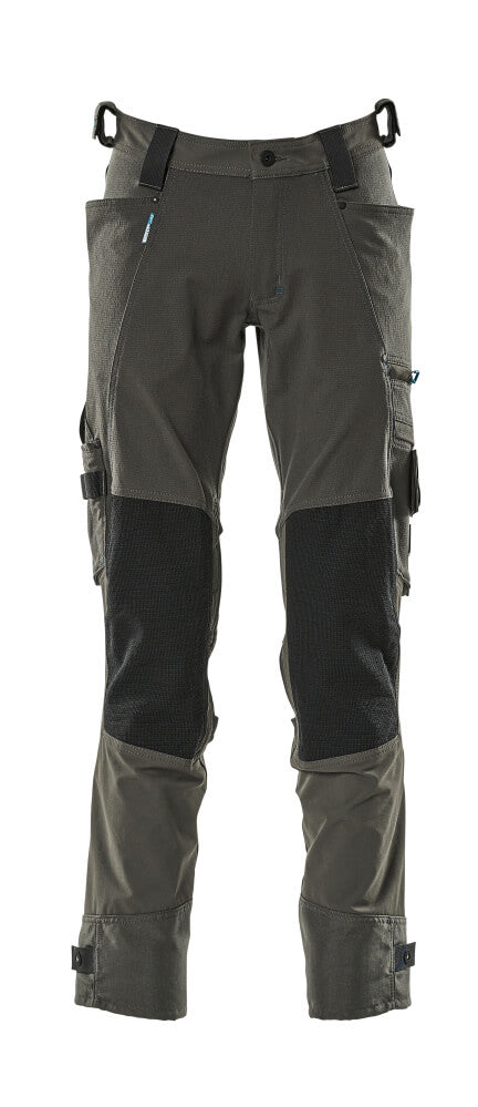MASCOT® ADVANCED 17079-311-18 Pants with Kneepad Pockets - Dk Anthracite