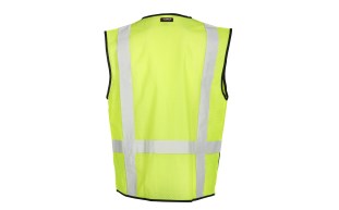 Kishigo 1509 Black Bottom Mesh Safety Vest | Lime
