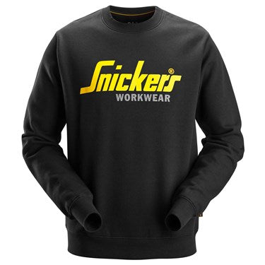 Snickers Workwear U2898 Classic Logo Sweatshirt | Black