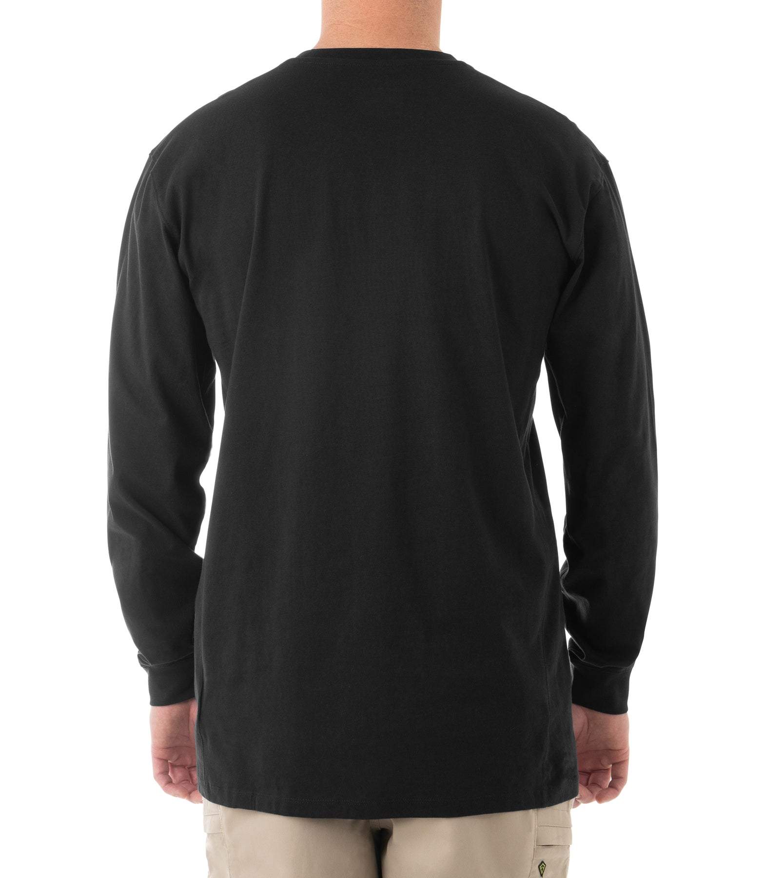 First Tactical Men's 111505 Tactix Cotton L/S T-Shirt | Black