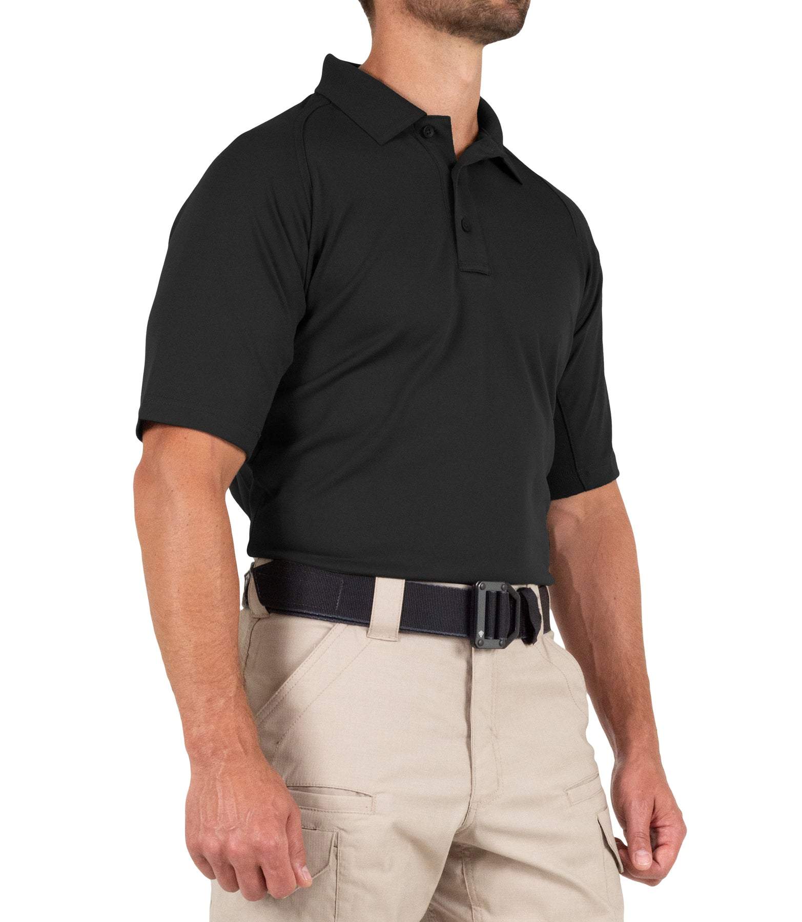 First Tactical 112509 Men's Performance S/S Polo | Black