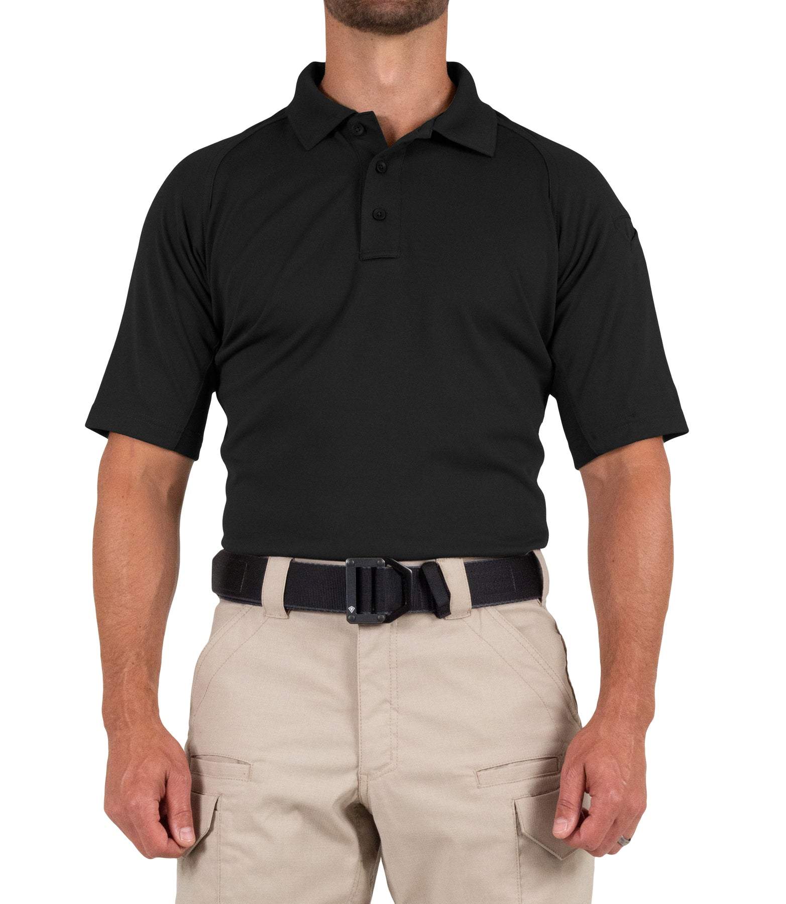 First Tactical 112509 Men's Performance S/S Polo | Black