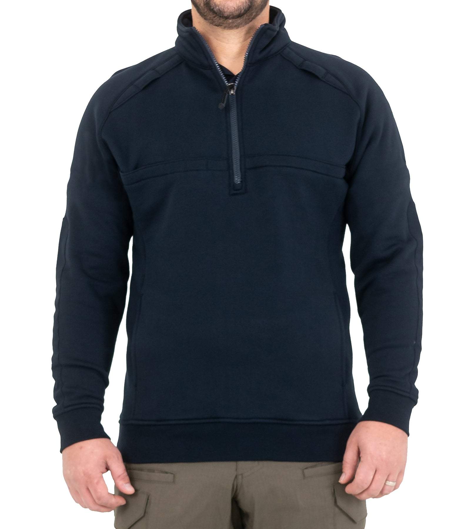 First Tactical 118507 Men's Ctn Job Shirt 1/4 Zip | Midnight Navy