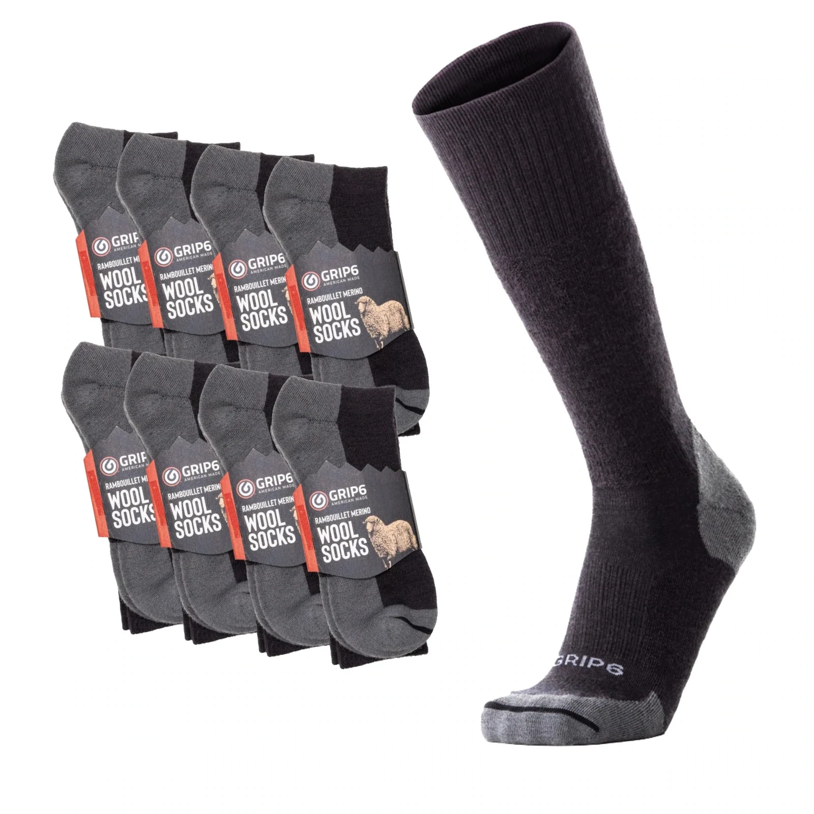 Grip6 Highline Wool Boot Sock