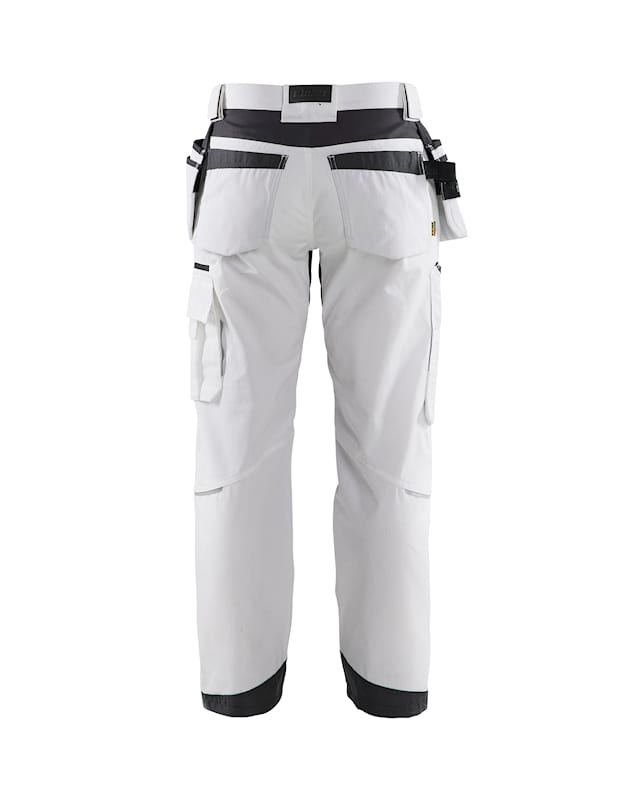 Blaklader 1691 Ripstop Pants With Utility Pockets | White/Dark Grey