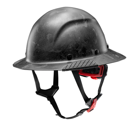 LIFT Safety DAX Forged Carbon Fiber Full Brim Hard Hat in gloss finish with Mips safety system