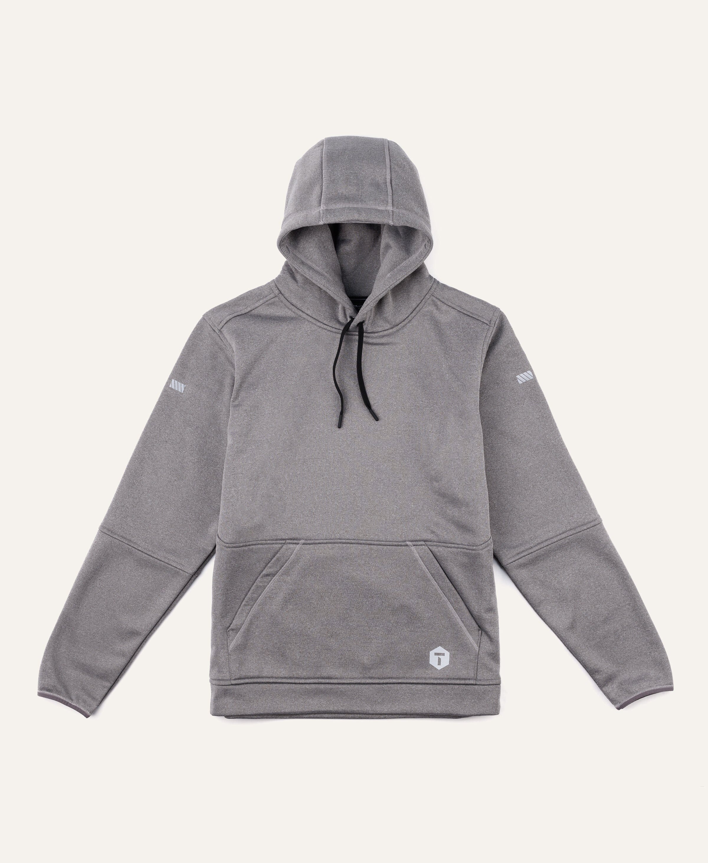 M2 Grid Pullover Hoodie - Men's Fit Truewerk #color_heathered grey