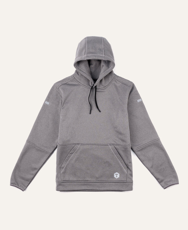 M2 Grid Pullover Hoodie - Men's Fit Truewerk #color_heathered grey