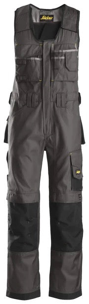 Snickers Workwear 0312 Dura-Twill Bib Overall - Muted Black/Black