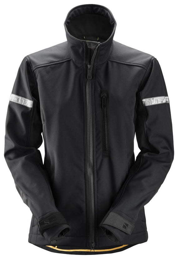 Snickers Workwear 1207 AllroundWork Women's Softshell Jacket - Black/Black