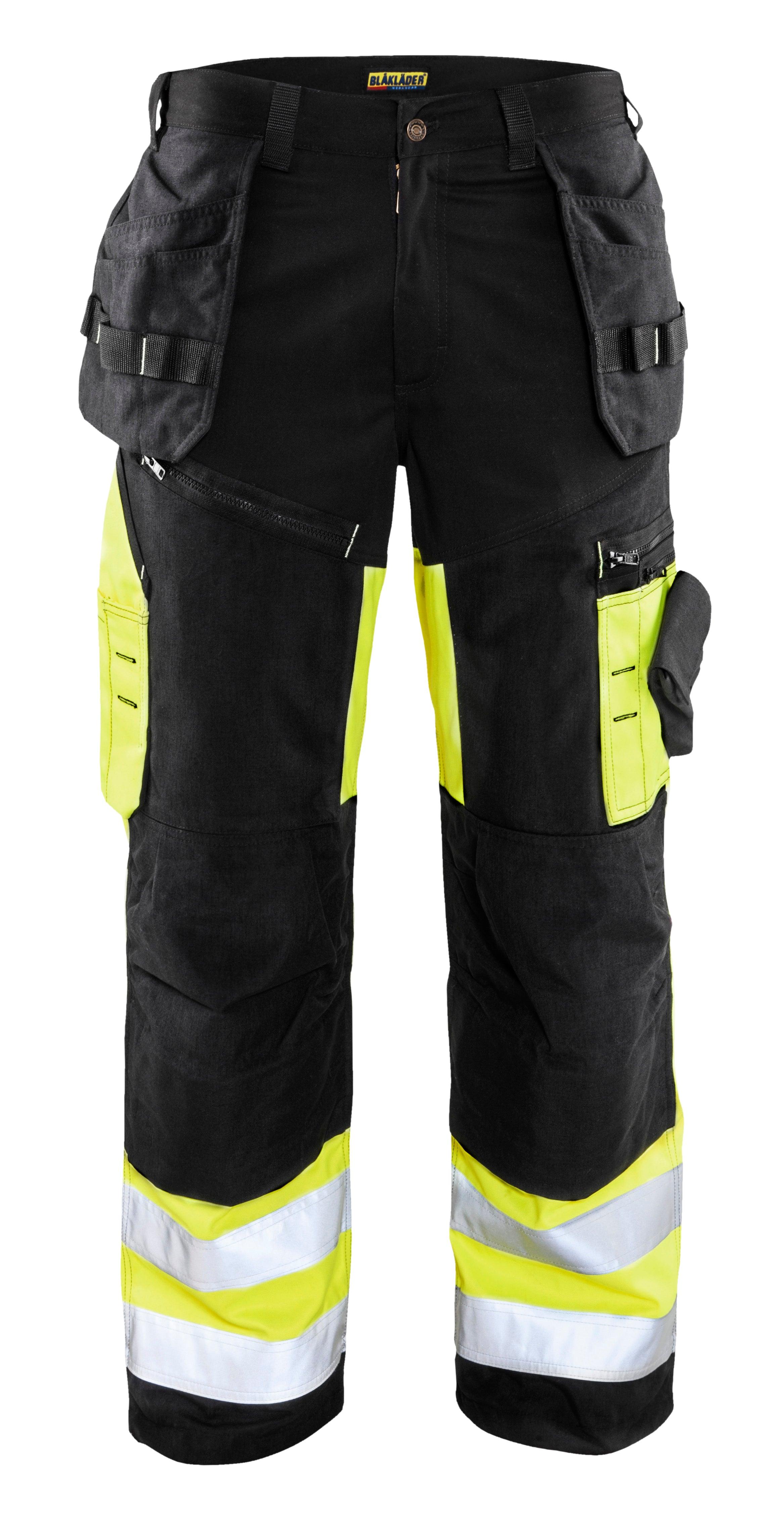 Blaklader 1609 9oz Hi-Vis Work Pants - Black/Yellow Hi-Vis - Trusted Gear Company LLC