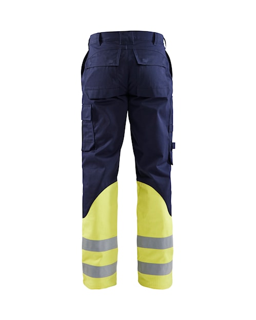 Blaklader 1612 Flame Resistant Pants - Navy/Yellow Hi-Vis