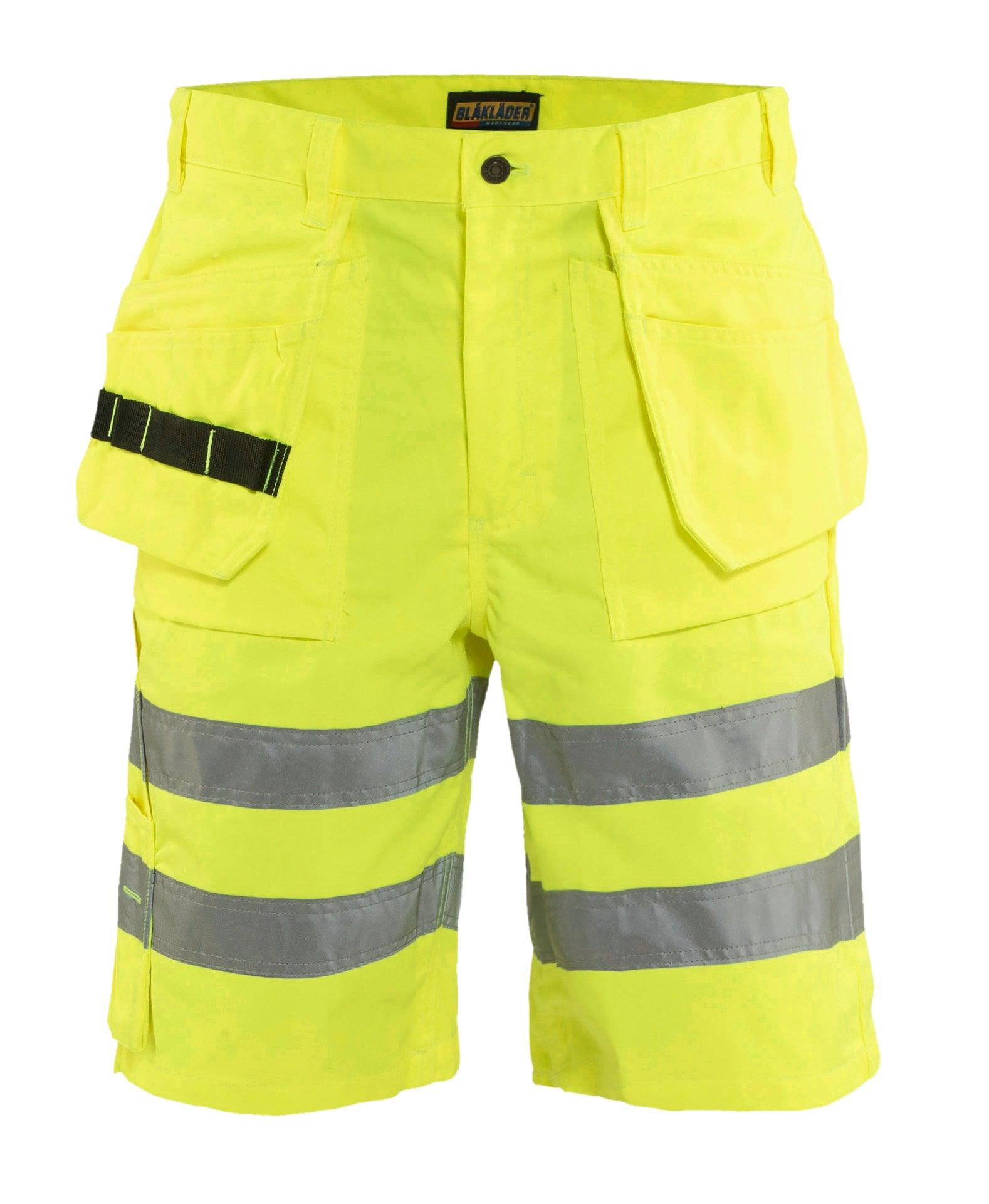 Blaklader 1635 9oz Hi-Vis Work Shorts with Utility Pockets - Yellow Hi-Vis - Trusted Gear Company LLC