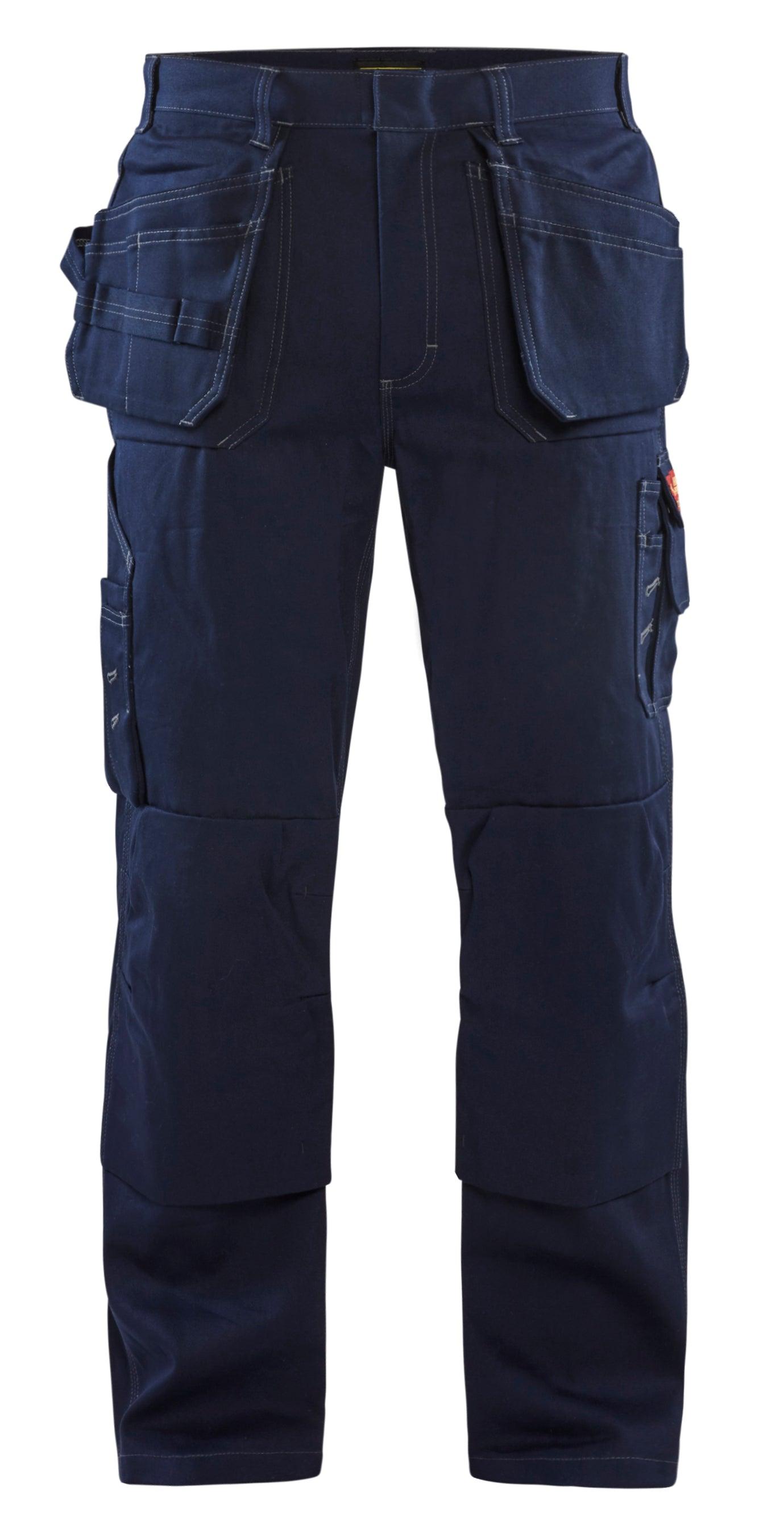 Blaklader 1636 10oz Flame Resistant Work Pants with Utility Pockets - Navy Blue - Trusted Gear Company LLC