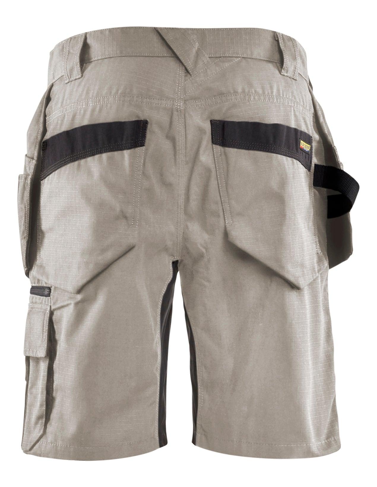 Blaklader 1637 7oz Rip Stop Shorts with Utility Pockets - Stone - Trusted Gear Company LLC