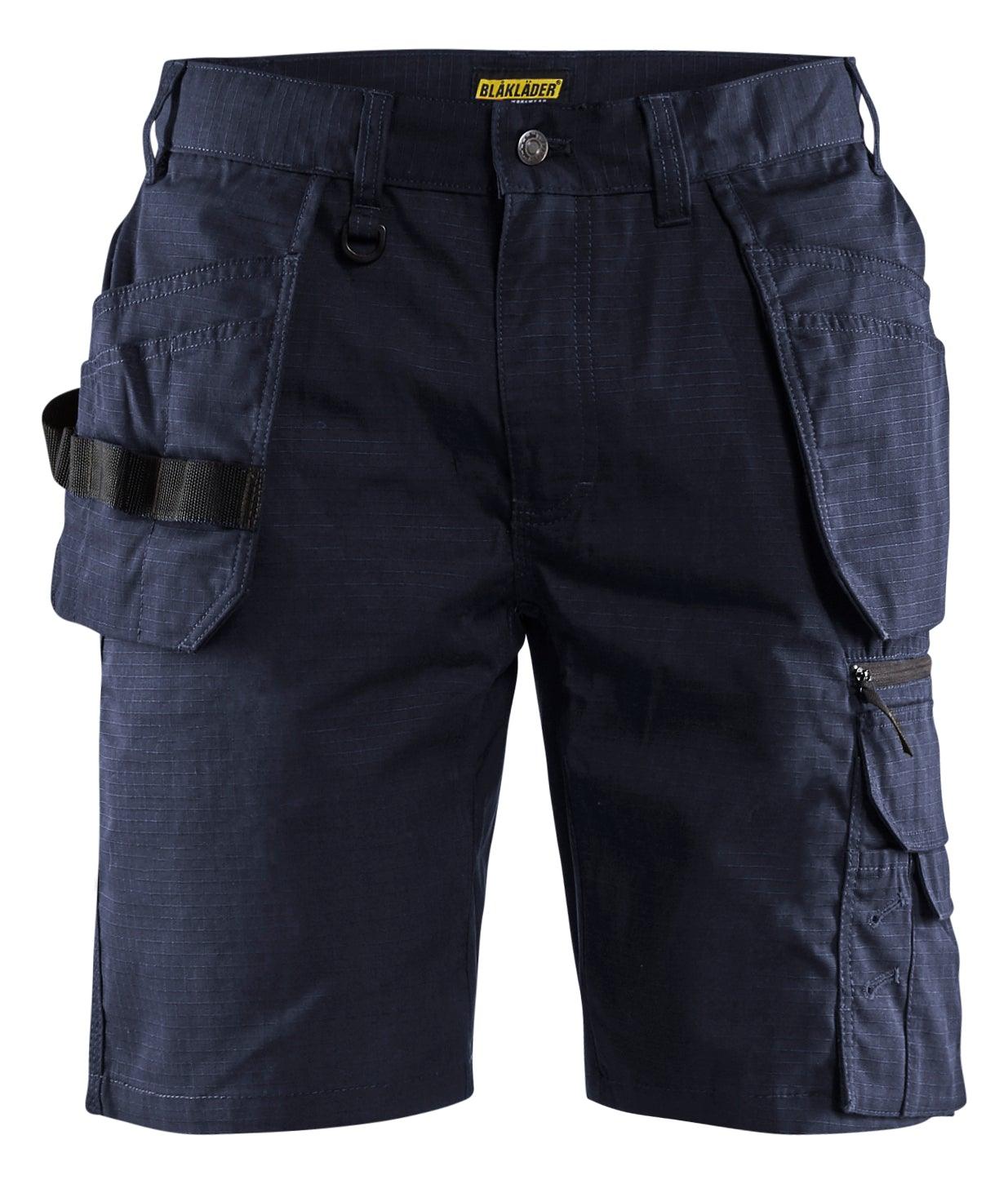 Blaklader 1637 7oz Rip Stop Shorts with Utility Pockets - Dark Navy - Trusted Gear Company LLC