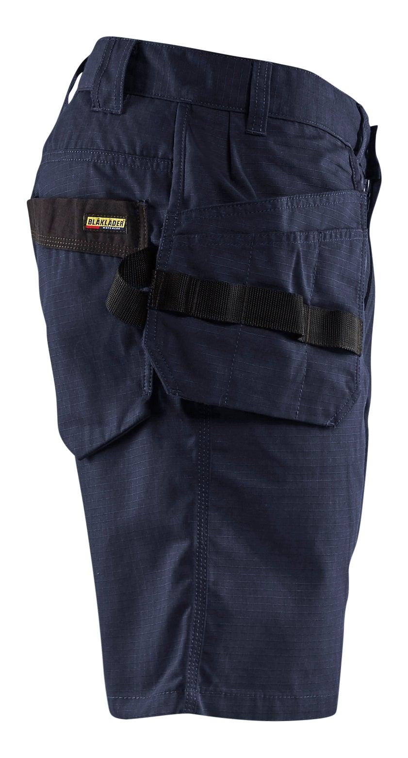 Blaklader 1637 7oz Rip Stop Shorts with Utility Pockets - Dark Navy - Trusted Gear Company LLC