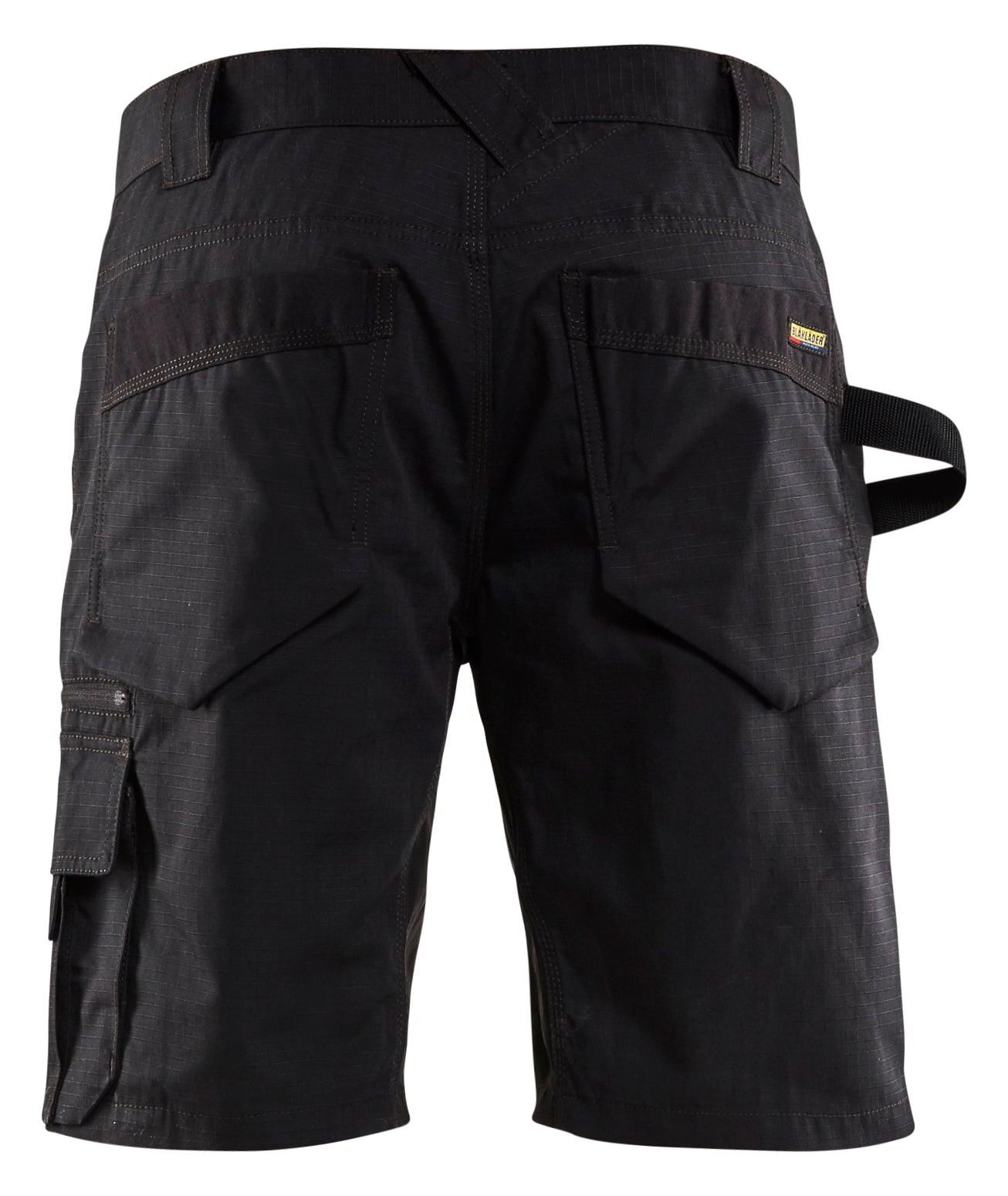 Blaklader 1638 7oz Rip Stop Shorts - Black - Trusted Gear Company LLC