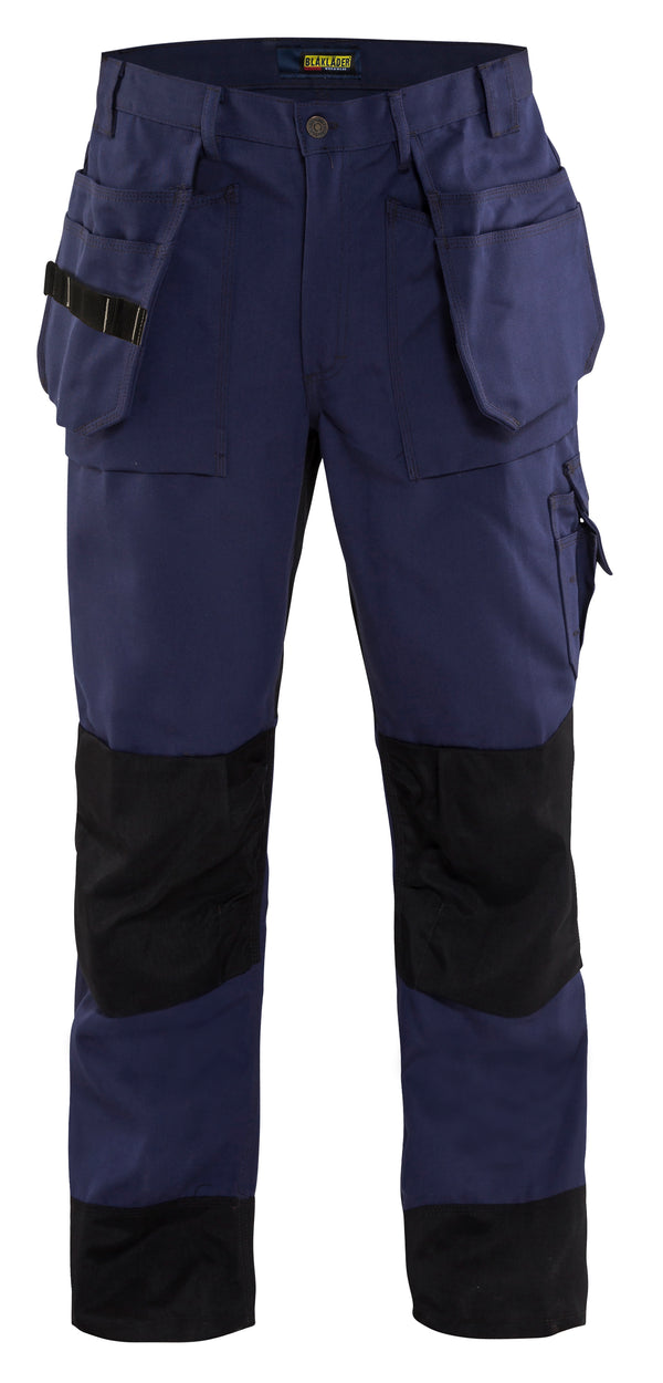 Blaklader 1680 10oz Canvas Heavy Worker Pants - Navy Blue/Black