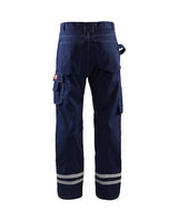 Blaklader 1686 10oz Flame Resistant Visibility Work Pants - Navy Blue