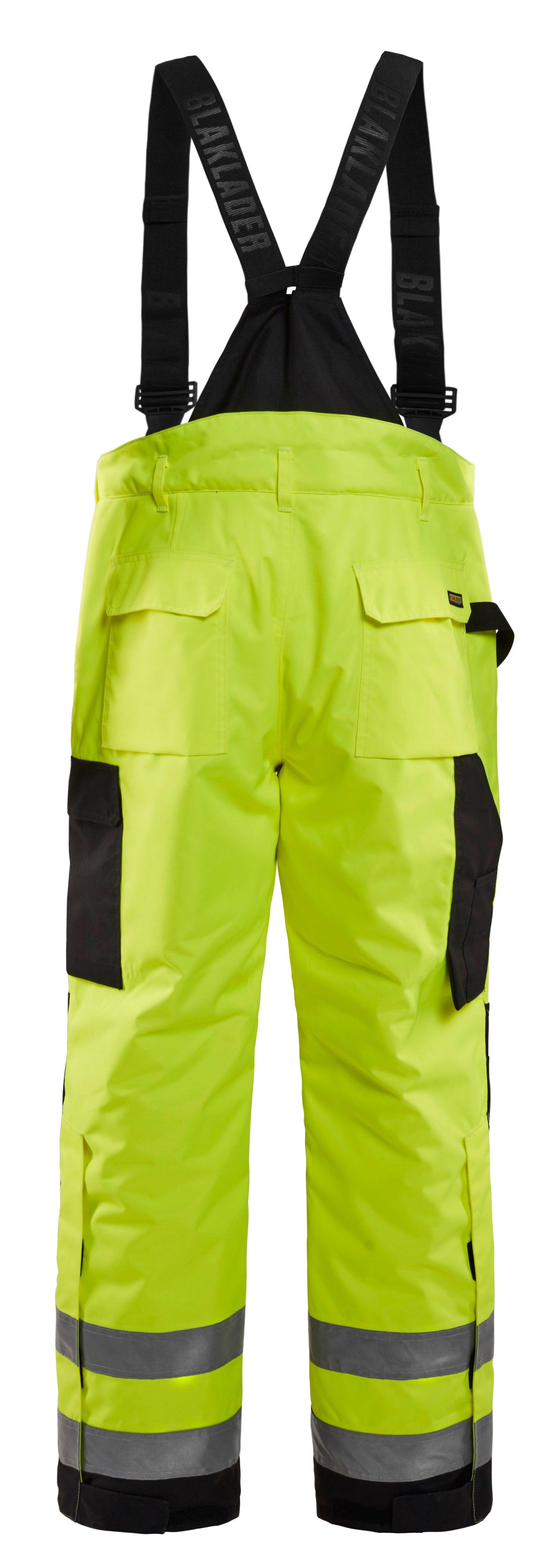 Blaklader 1689 Hi-Vis Waterproof Winter Lined Pants - Yellow Hi-Vis/Black - Trusted Gear Company LLC