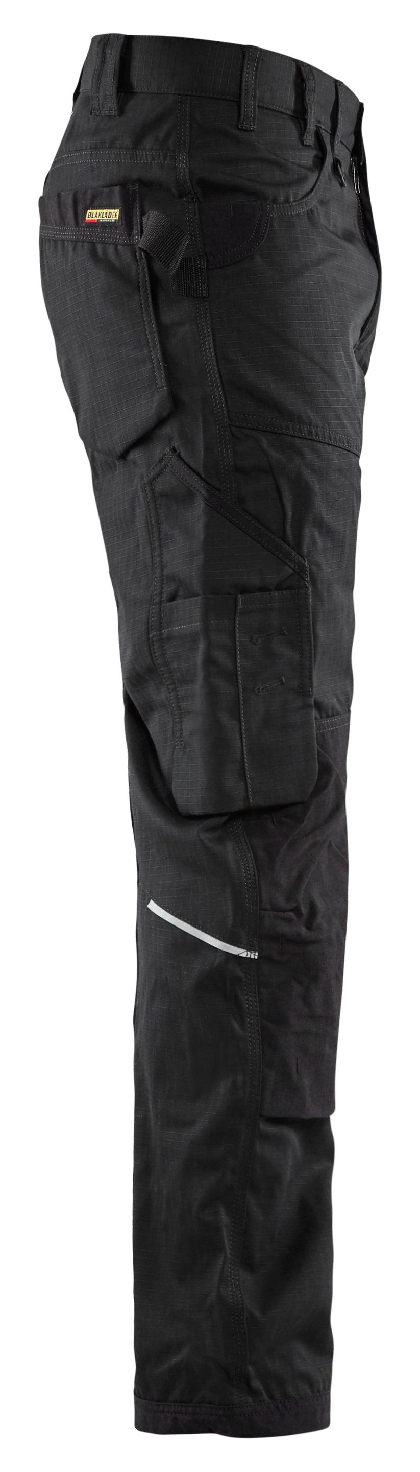 Blaklader 1690 7oz Rip Stop Pants with Stretch - Black -Right side
