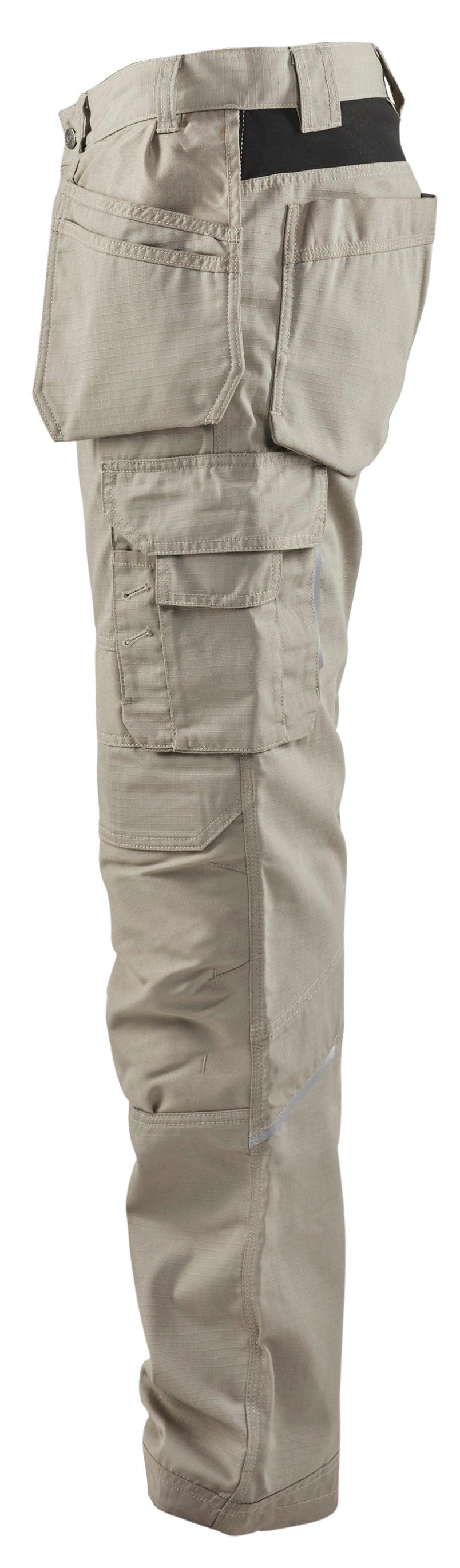 Blaklader 1691 7oz Rip Stop Pants with Stretch and Utility Pockets - Stone - Trusted Gear Company LLC