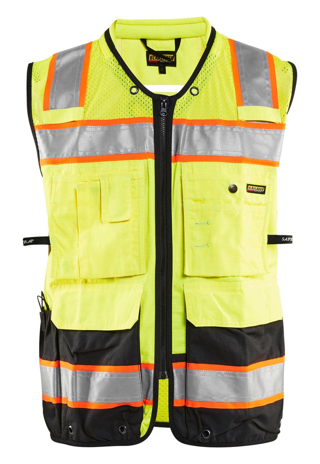 Blaklader 3132 Hi-Vis Surveyor Safety Vest - Yellow Hi-Vis/Black - Trusted Gear Company LLC