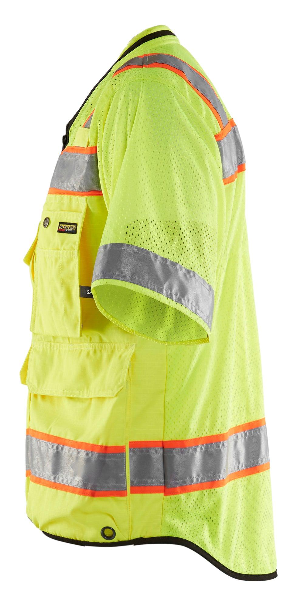 Blaklader 3139 Hi-Vis Class 3 Surveyor Safety Vest - Yellow Hi-Vis/Black - Trusted Gear Company LLC