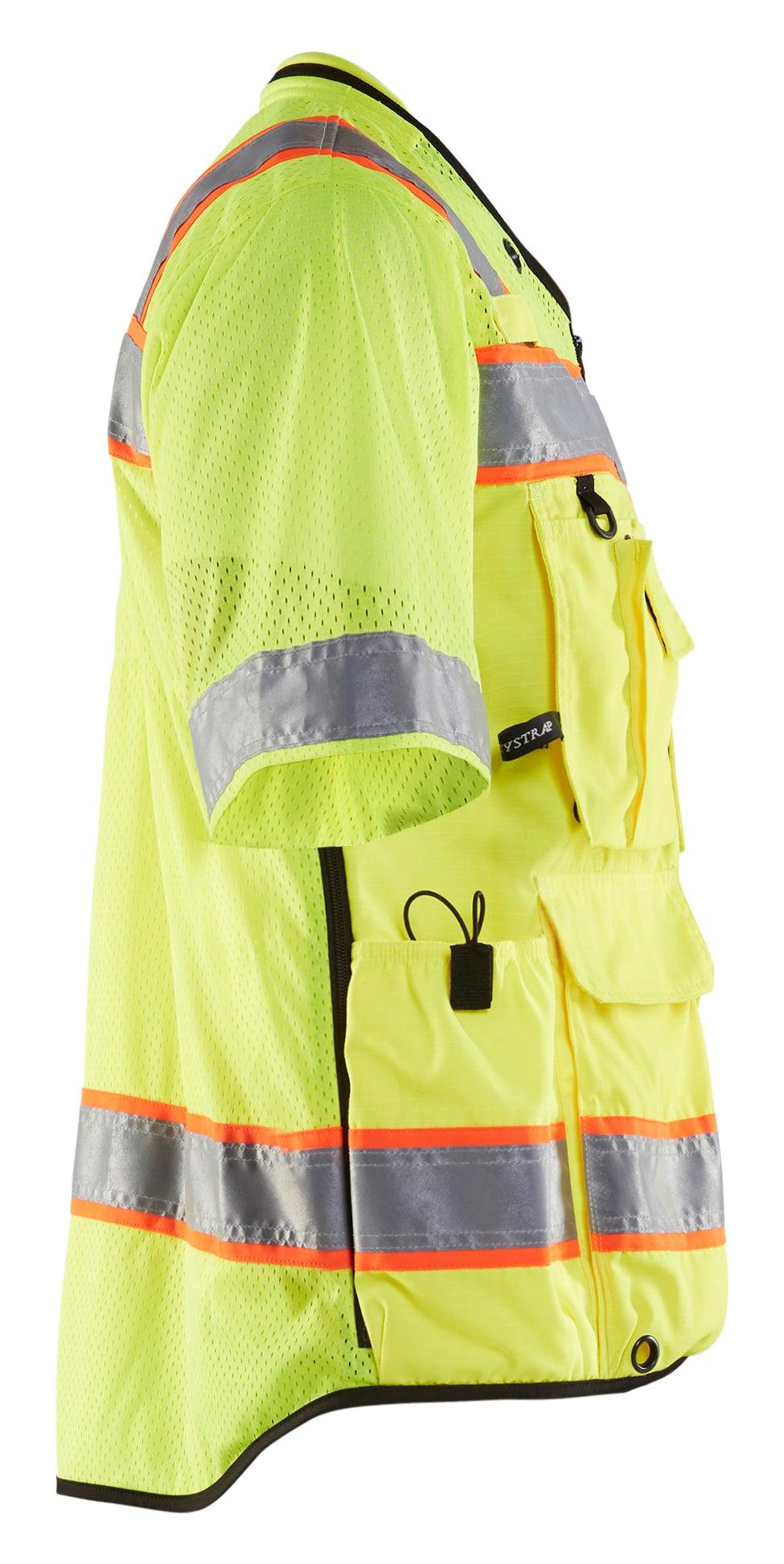 Blaklader 3139 Hi-Vis Class 3 Surveyor Safety Vest - Yellow Hi-Vis/Black - Trusted Gear Company LLC