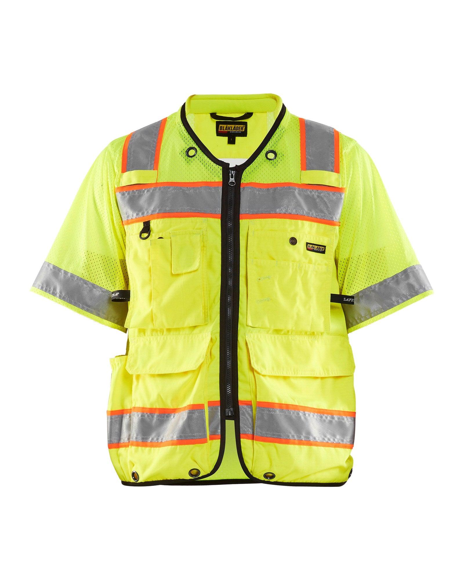 Blaklader 3139 Hi-Vis Class 3 Surveyor Safety Vest - Yellow Hi-Vis/Black - Trusted Gear Company LLC