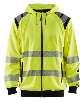 Blaklader 3446 Hi-Vis Zip-Up Hoodie - Yellow Hi-Vis/Black - Trusted Gear Company LLC
