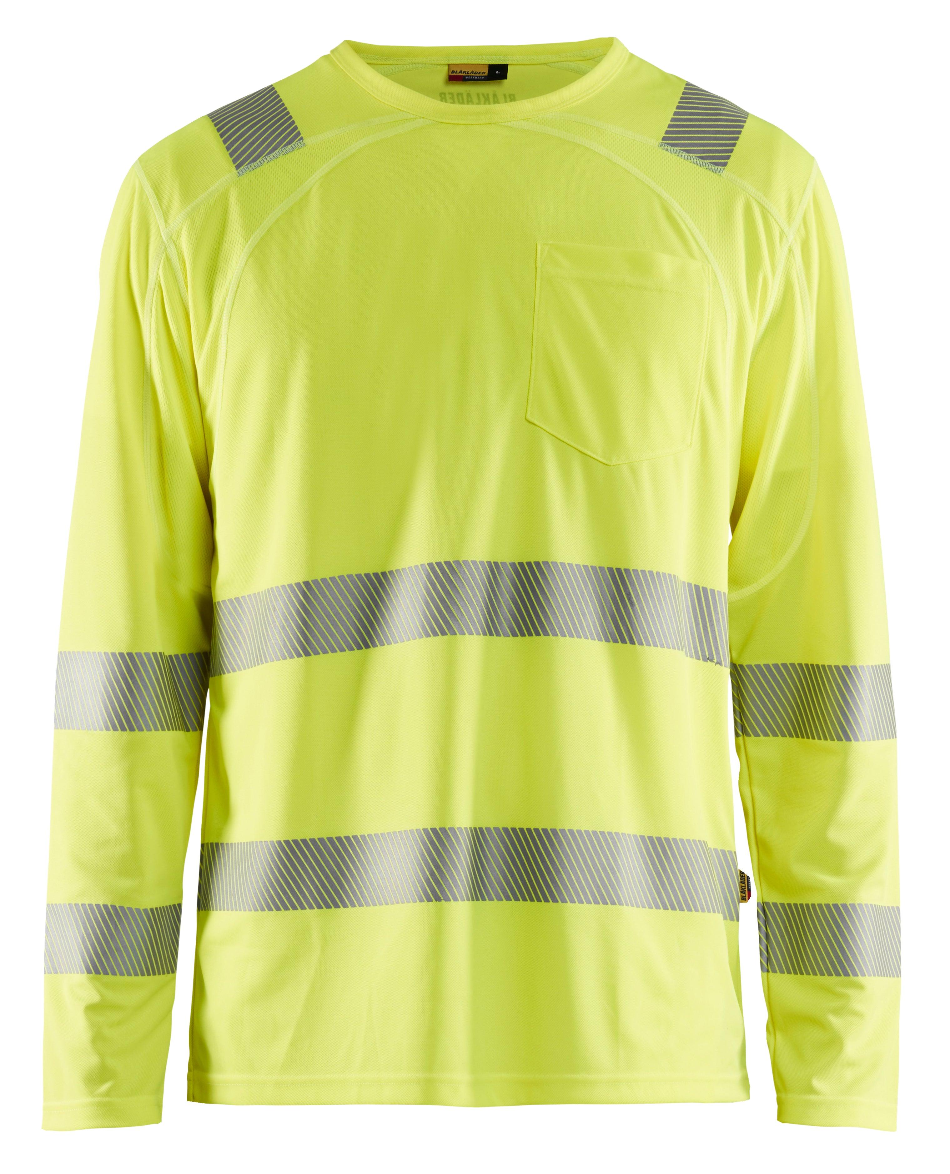 Blaklader 3488 Hi-Vis UV Anti-Odor Long Sleeve T-Shirt - Yellow Hi-Vis - Trusted Gear Company LLC