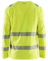 *DISCONTINUED* Blaklader 3488 Hi-Vis Moisture Wicking Long Sleeve Safety T-Shirt No Pocket - Yellow Hi-Vis