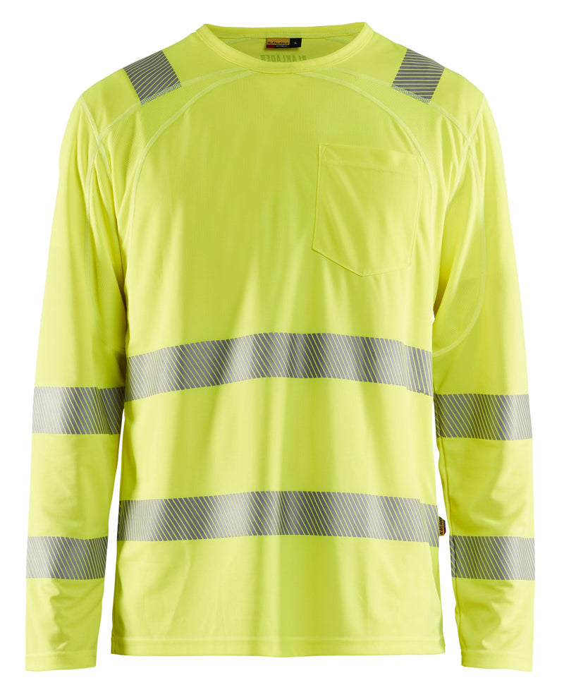 Blaklader 3488 Hi-Vis UV Anti-Odor Long Sleeve T-Shirt - Yellow Hi-Vis - Trusted Gear Company LLC