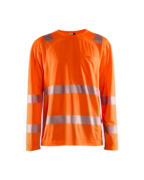 Blaklader 3488 Hi-Vis UV Anti-Odor Long Sleeve T-Shirt - Orange Hi-Vis - Trusted Gear Company LLC