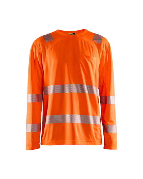 Blaklader 3488 Hi-Vis UV Anti-Odor Long Sleeve T-Shirt - Orange Hi-Vis - Trusted Gear Company LLC