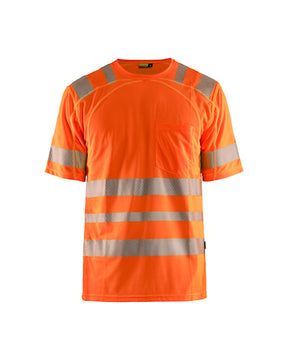 Blaklader 3490 Hi-Vis UV Anti-Odor Short Sleeve T-Shirt - Orange Hi-Vis - Trusted Gear Company LLC
